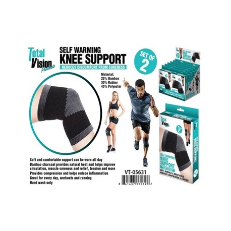 Self warming knee support (2 set)